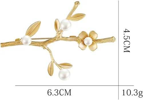 Vista 2 de Brooch Pin Corsage, Sweater Dress Bag Fashion Jewelry Accessory Decor for Wedding Birthday Party Christmas Gift