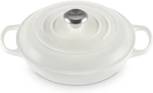 Vista 35 de Le Creuset Signature - Sartén de hierro fundido esmaltada con mango de hierro, 3,5 qt., alcachofa