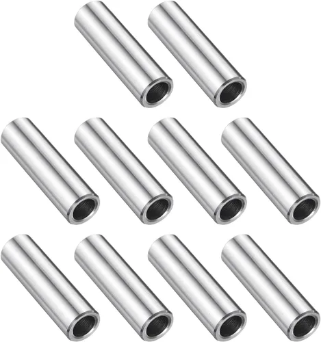 Vista 47 de uxcell 10 piezas de espaciador de acero inoxidable de 3/8" de diámetro interno x 3/4" de diámetro exterior x 1" de longitud, espaciador de rosca