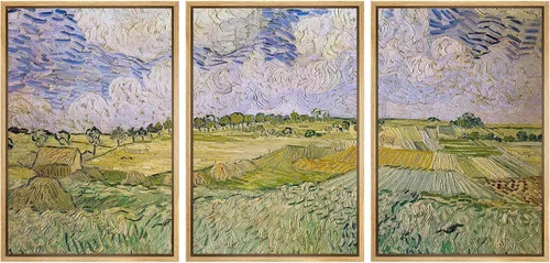 Vista 72 de wall26 Lienzo enmarcado para pared, juego de arte con flores de almendra de Vincent Van Gogh, naturaleza, ilustraciones de área silvestre, bellas
