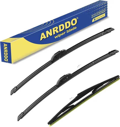 Vista 27 de ANRDDO Repuesto de limpiaparabrisas para limpiaparabrisas Jeep Wrangler