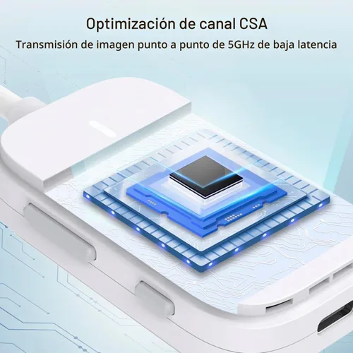 Vista 2 de EZCast Transmisor y receptor HDMI inalámbrico, 4K 30Hz, funciona con todos los televisores (inteligentes y no inteligentes), duplicación de pantalla