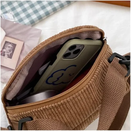Vista 8 de GGOOB Bolso bandolera y cartera Kawaii - Bolso de pana