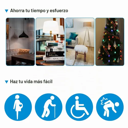 Vista 8 de DEWENWILS Toma de corriente inalámbrica, interruptor de salida eléctrico programable y expandible, interruptor de luz remoto inalámbrico, rango