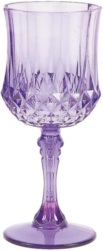 Vista 13 de Fun Express Copas de vino de plástico sin BPA con estampado ámbar, 12