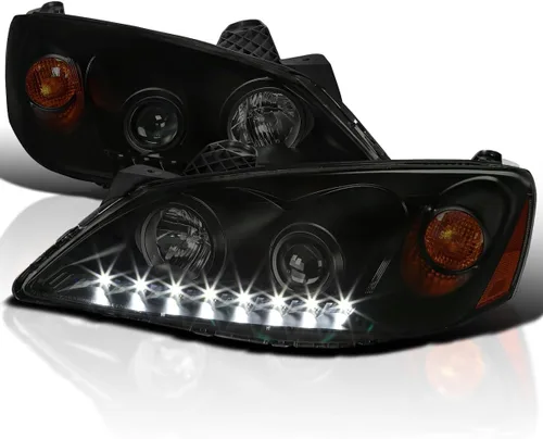Vista 11 de SPEC-D TUNING Faros delanteros negros con LED