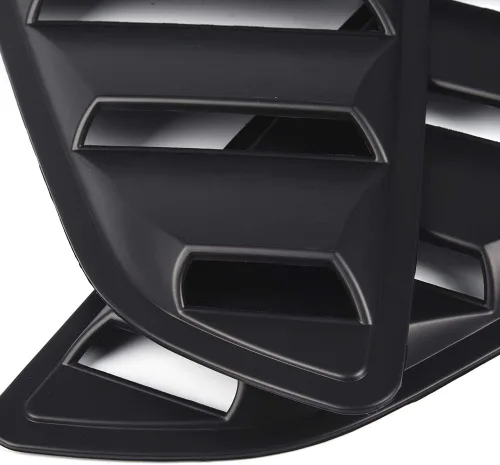 Vista 2 de Para 2015 2016 2017 2018 compatible con Ford Mustang GT V6 Ventilaciones Estilo Cuarto 1/4 Ventana Lateral Cubierta de la Cuchara