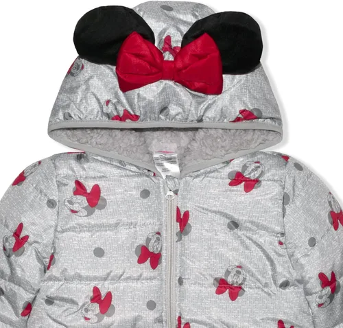 Vista 3 de Disney Minnie Mouse - Chaqueta con capucha para niña con orejas y moño
