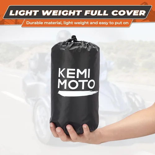 Vista 8 de KEMIMOTO Funda Completa Compatible con Can-Am Spyder RT/RT Limited 2010-2019 Funda con Tiras Reflectantes A Prueba de Polvo, Resistente al Agua