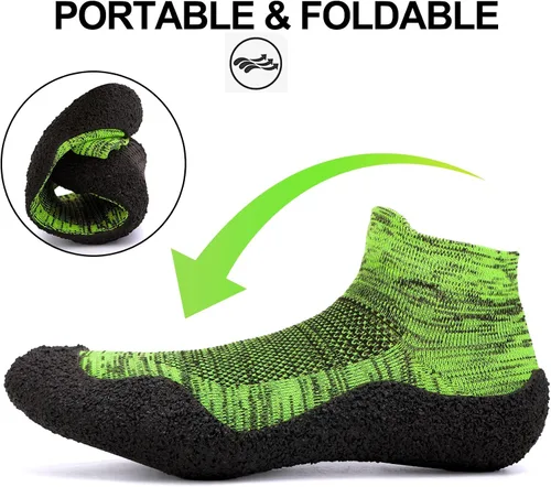 Vista 5 de Copulan Zapatos minimalistas de calcetines descalzos para mujeres y hombres zapatos de agua ecológicos multiusos y ultra portátiles zapatos