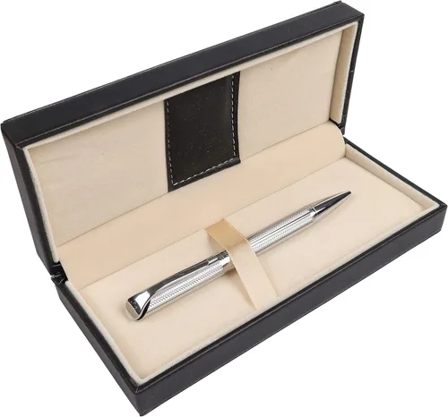 Vista 4 de Penneed - Bolígrafo de bola con caja de regalo, bolígrafo metálico para hombres, mujeres, ejecutivos, oficina, suministros escolares, recargable
