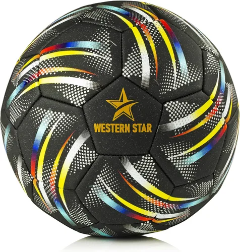 Vista 18 de Western Star Balón de fútbol Helix- Tamaño 3 4 5 – Pelotas de fútbol oficiales de grado de partido – Diseño atractivo y duradero