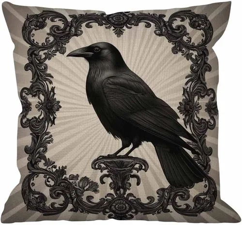 Vista 11 de HGOD DESIGNS Divertida funda de almohada decorativa con diseño de llama, funda de almohada de lino y algodón, funda de almohada estándar