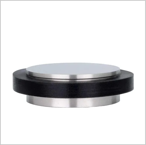 Vista 10 de EVI Herrajes I-140 - Tope de puerta, adhesivo, acabado mate INOX (acero inoxidable) Caucho Negro Caucho Inox negro