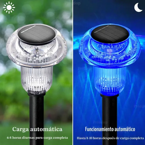 Vista 4 de Priddop Luces solares de Navidad impermeables para exteriores, paquete de Varios