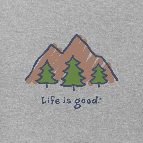 Vista 5 de Life is Good Men's Mountains Cotton Tee, Crewneck, Short Sleeve Graphic T-Shirt