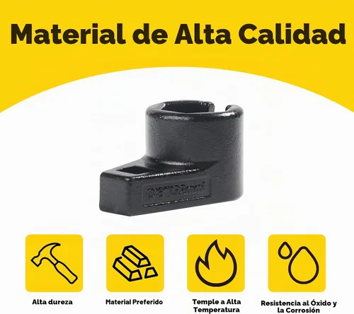 Vista 3 de YAKEFLY Llave de Sensor de Oxígeno de Accionamiento de 3/8 Pulgadas por 7/8 Pulgadas Descentrada, Llave Universal de Sensor de Oxígeno de Perfil