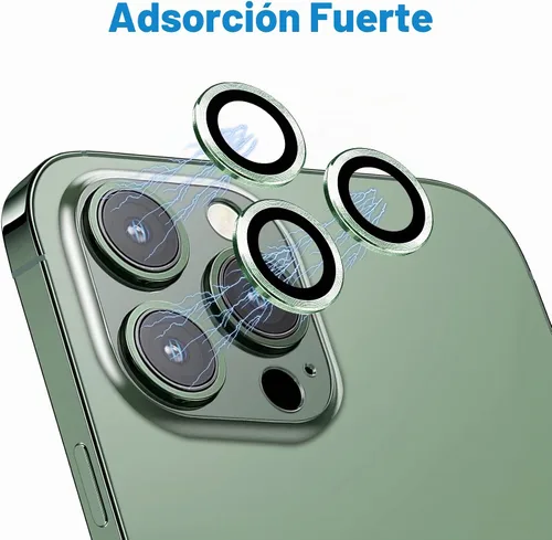 Vista 4 de Compatible con iPhone 13 Pro para iPhone 13 Pro Max, protector de lente de cámara antiarañazos, vidrio templado 9H, protector de cámara de metal a