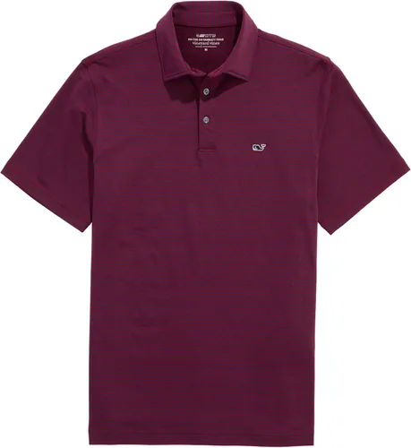Vista 21 de Vineyard Vines Polo Bradley Stripe Sankaty para hombre Ocean Breeze Tejeda