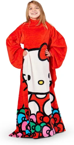 Vista 3 de Northwest Youth Youth Silk Touch Comfy Throw Blanket With Sleeves, 48" X, 48" Minnie Mouse solo siendo yo