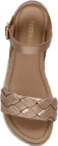 Vista 5 de CUSHIONAIRE Sandalia de cuña tejida Mae para mujer