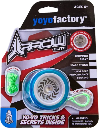 Vista 2 de YoyoFactory Arrow Elite - Juguete Yoyo para principiantes – Viene con cuerda extra y lazo para el dedo preatado – Incluye rodamientos