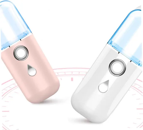 Vista 9 de FOMIYES 3 unids USB cargado Nano Facial Mister Mini humidificador de mano para nutrición de la piel Instrumento de belleza portátil para el hogar