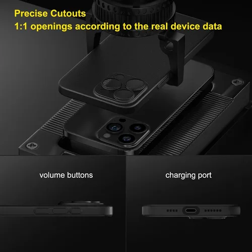Vista 5 de memumi Funda ligera para iPhone 15 Pro Max, funda ultradelgada, protección completa de 0.012 in, acabado mate, cubierta dura para iPhone 15 Pro Max