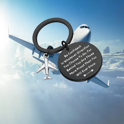 Vista 7 de LQRI Future Pilot Gift - Nuevo regalo de piloto, regalo de graduación de piloto, ten confianza en cualquier dirección que elijas ir, Medio