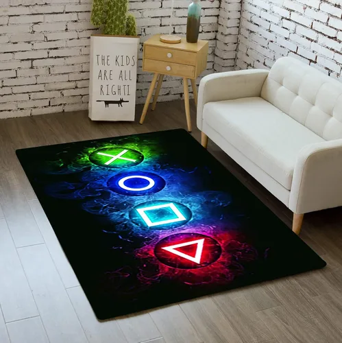 Vista 16 de Alfombras de juegos para niños y adolescentes, decoración de dormitorio, alfombras de jugador para sala de estar, alfombras de mando de gamepad