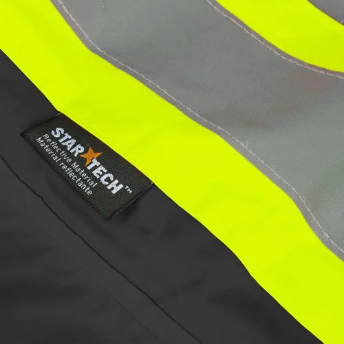 Vista 11 de Pioneer - Traje de lluvia de seguridad impermeable, ligero y de alta visibilidad, ropa de trabajo reflectante para lluvia, para adultos