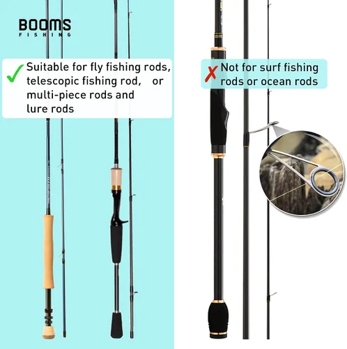 Vista 4 de Booms Fishing PB3 - Funda para caña de pescar de 4.4 pies a 5 pies, funda plegable portátil para caña de pescar con cremalleras bidireccionales