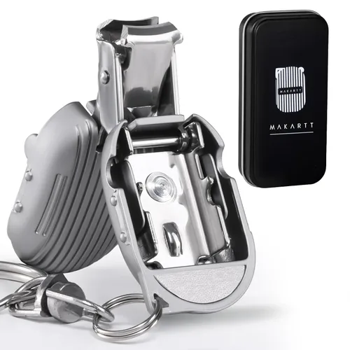 Vista 10 de Makartt Cortaúñas para uñas encarnadas con elevador de uñas, juego de podólogo de acero inoxidable para uñas gruesas, herramientas de manicura