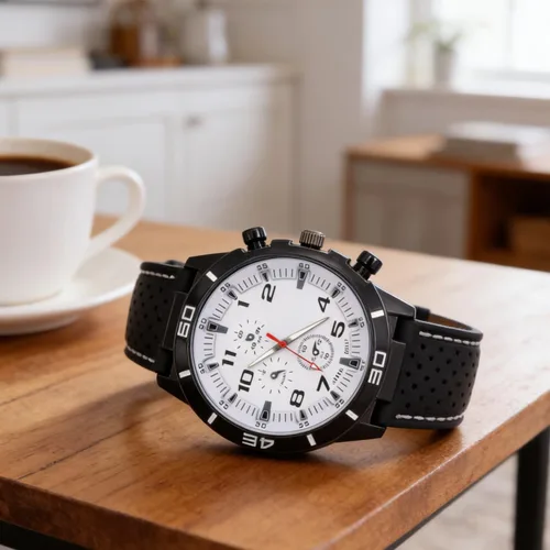 Vista 3 de GT Racer - Reloj deportivo para hombre, piloto militar, estilo aviador, estilo militar, correa de silicona negra, relojes deportivos para hombre