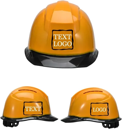 Vista 17 de Casco de seguridad personalizado para construcción Casco de trabajo de seguridad con suspensión de trinquete ajustable de ala completa con carcasa