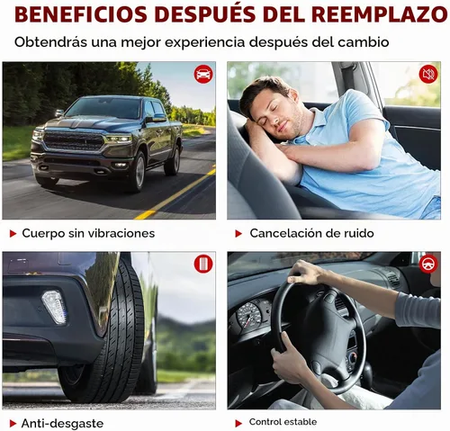 Vista 5 de Kit de suspensión de brazo de control delantero inferior compatible con Dodge Caliber 2009-2012 2007-2017 Jeep Compass Patriot con rótula, barras
