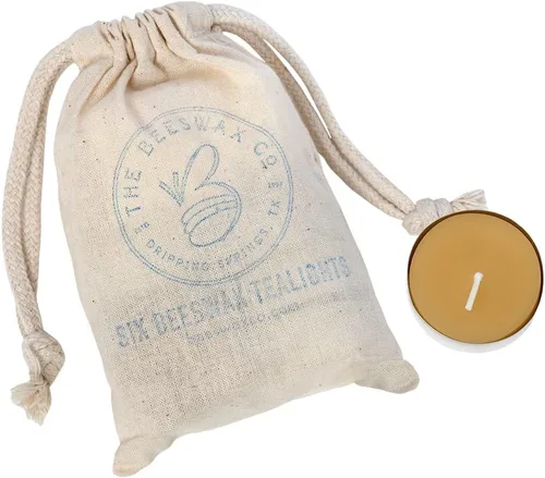 Vista 5 de The Beeswax Co - Velas de cera de abejas ligeras, perfumadas a miel natural, para el hogar, larga duración y ecológicas, mecha de algodón