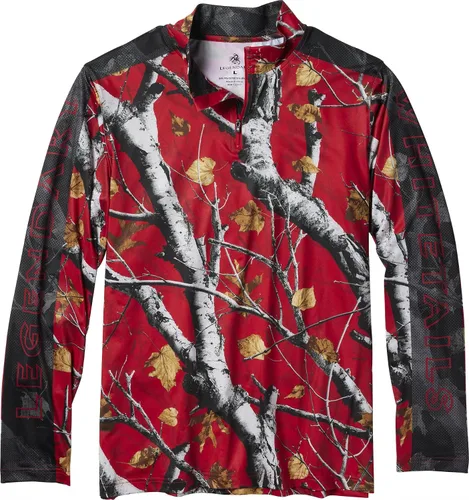 Vista 4 de Legendary Whitetails Camisa Shoal Performance con cremallera de 1/4 para hombre Americana Gran Juego