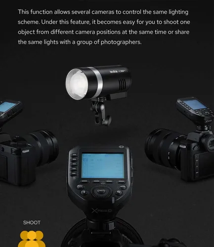 Vista 6 de Godox Disparador de flash inalámbrico XProII-S TTL para cámara Sony, disparador remoto Bluetooth Control by Smartphone or Tablet APP,2.4G, 1/8000s