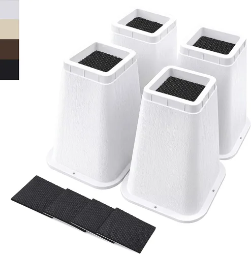 Vista 16 de ANNKUT Elevadores de cama resistentes de 6 pulgadas, elevadores de muebles para escritorio, silla, mesa o sofá, elevadores de sofá, soporta hasta