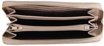 Vista 3 de AX ARMANI EXCHANGE Pebble Eco Leather Zip Wallet Wristlet