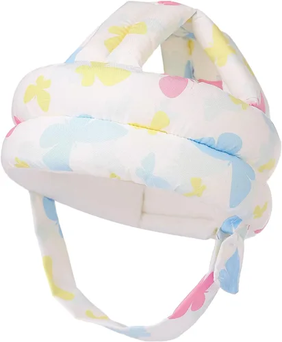 Vista 8 de Casco de seguridad para niños con protector de cabeza de bebé, anticolisión y ajustable, con cierre de para gatear, caminar y correr