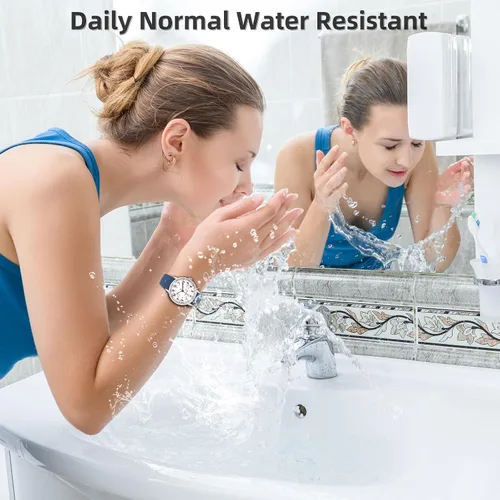 Vista 3 de Reloj de enfermera para mujer, resistente al agua, analógico, de silicona, con segundero, reloj de enfermería