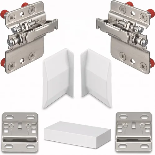 Vista 12 de Par de conectores colgantes de soporte de montaje de gabinete, soportes ajustables y resistentes para colgar gabinetes de cocina, accesorios