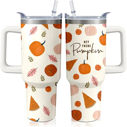 Vista 23 de Vaso térmico de alienígena de 40 onzas con asa y pajita abatible, taza aislante de acero inoxidable para amantes de ovnis, taza de café de viaje