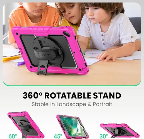 Vista 25 de SEYMAC para iPad Pro de 11 pulgadas Funda M5 2025/M4 2024, Funda Protectora Resistente a Prueba de Golpes con Protector de Pantalla, Soporte