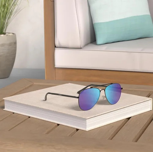 Vista 19 de LUENX, Aviator - Gafas de sol polarizadas, para hombres y mujeres, protección UV 400, con funda 60MM