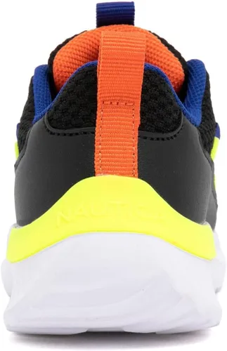 Vista 3 de Nautica Tenis deportivos para niños y niñas, tenis ligeros para correr, para niños pequeños, niños pequeños y grandes