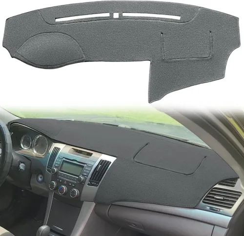 Vista 9 de Cubierta de tablero para Hyundai Sonata 2006 2007 2008 (negro) F168 Fcovergurus - Protector de alfombra con sensor de luz, protector de alfombra