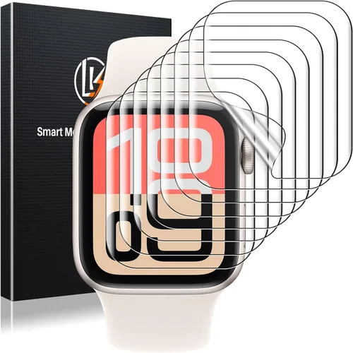 Vista 11 de LK Pack de 3 para Apple Watch Ultra 3 Protector de Pantalla 49mm [Cero-Falla] HD Top 9H Vidrio Templado Apple Watch Ultra / Ultra 2 Protector
